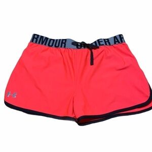 Under Armour Pink elastic drawstring waist shorts